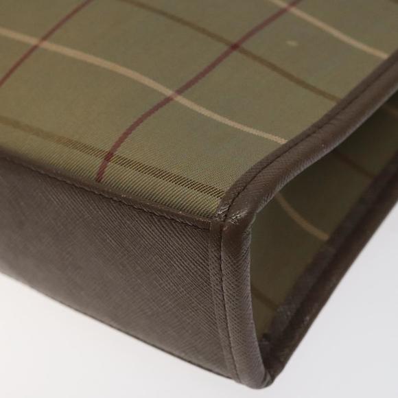 BURBERRYS Nova Check Clutch Bag Canvas Beige Auth bs25648